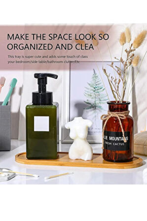 Mithra Life Bambu Oval Sunum Servis Tepsisi Tabağı Yağdanlık Sabunluk Altlığı MIT1223