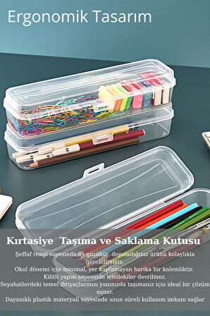 Mithra Life Kalemlik Diş Fırçası Makyaj Seyahat Şeffaf Plastik Saklama Kutusu MIT1237