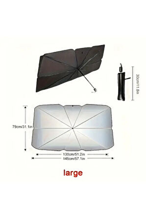 Mithra Life Katlanabilir Oto Şemsiye Ön Cam Araba Güneşlik MIT1253