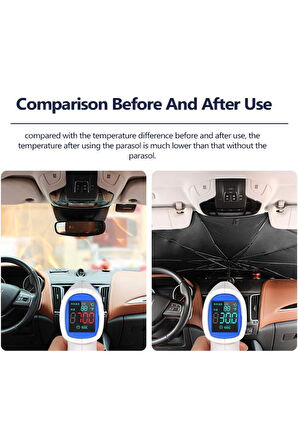 Mithra Life Katlanabilir Oto Şemsiye Ön Cam Araba Güneşlik MIT1253