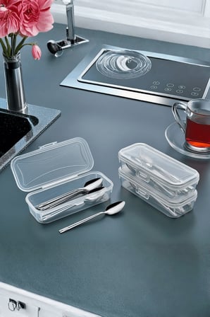 Mini Şeffaf 6 Adet Takı Toka Aksesuar Makyaj Seyahat Plastik Saklama Kutusu MIT1321