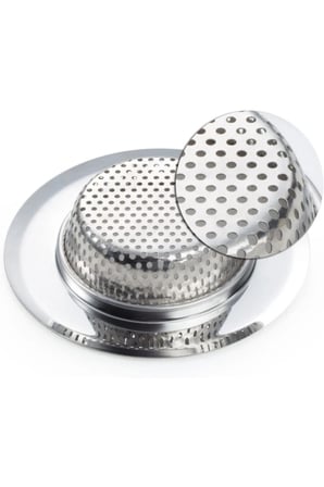 3 Adet Büyük Boy Paslanmaz Çelik Lavabo Süzgeci 11,5 cm MIT1358