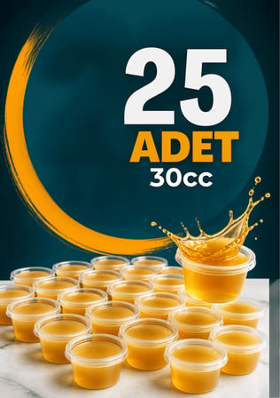 25 Adet 30 ML Sızdırmaz Mini Saklama Kabı Sosluk Buzluk Kabı MIT1360