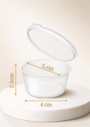 25 Adet 30 ML Sızdırmaz Mini Saklama Kabı Sosluk Buzluk Kabı MIT1360