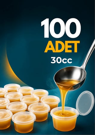 100 Adet 30 ML Sızdırmaz Mini Saklama Kabı Sosluk Buzluk Kabı MIT1362