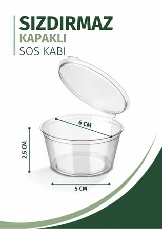 60 ML Sızdırmaz Mini Saklama Kabı Sosluk Buzluk Kabı MIT1363