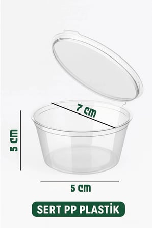 25 Adet 120 ML Sızdırmaz Mini Saklama Kabı Sosluk Buzluk Kabı MIT1368