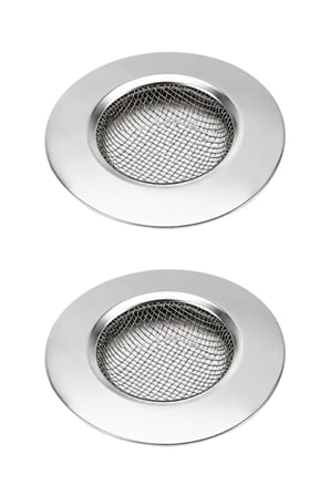 2 Adet Küçük Boy Paslanmaz Çelik Lavabo Süzgeci 7,5 cm MIT1372
