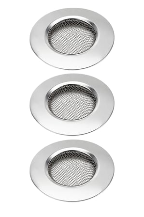 3 Adet Küçük Boy Paslanmaz Çelik Lavabo Süzgeci 7,5 cm MIT1373