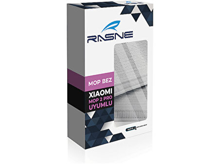 RASNE Xiaomi Mop 2 Pro Uyumlu Bez Beyaz