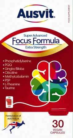 Focus Formula – Fosfotidilserin ve L-Teanin İçeren Kapsül Takviye Edici Gıda 30 Vegan Caps