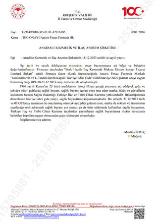 Focus Formula – Fosfotidilserin ve L-Teanin İçeren Kapsül Takviye Edici Gıda 30 Vegan Caps