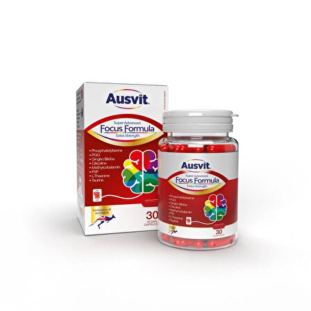 Focus Formula – Fosfotidilserin ve L-Teanin İçeren Kapsül Takviye Edici Gıda 30 Vegan Caps