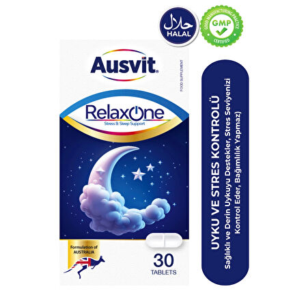 Relaxone Stress & Sleep Support - Valerian Ve 5-htp Içeren Stres Ve Uyku Formülü 30tb
