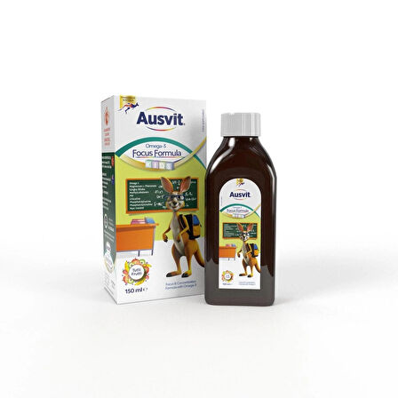 Kids Omega 3 ve Focus Formula Şurup – Omega 3 içeren Konsantrasyon Formülü Şurup 150mL