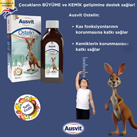 Ostelin Kids Bone and Growth Formula - Büyüme ve Kemik Gelişimi için Takviye Edici Gıda 150ml