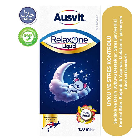 Relaxone Uyku Şurubu - Magnezyum Ve Sakinleştirici Bitki Ekstreleri Içeren Tutti Frutti Şurup 150ml