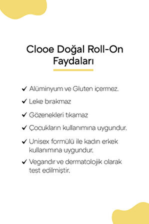 Doğal Roll On Unisex Ter Kokusu Önleyici (50ML) - 2’li Fırsat Paketi