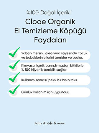 Clooe Organik El Temizleme Köpüğü - 2’li Fırsat Paketi 