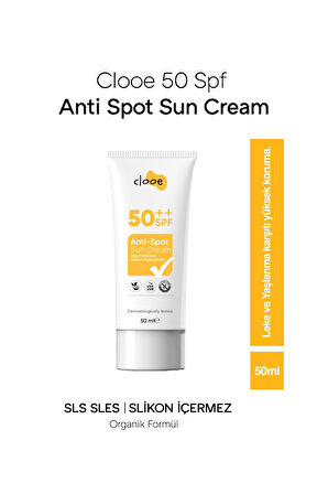 Clooe 2’li Güneş Kremi SPF 50 | Leke Karşıtı – Vegan – Glutensiz – 50ML x 2