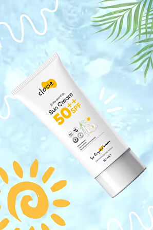 Organik Vegan Hipoalerjenik Glutensiz 50 Spf Güneş Kremi (50ML) Clooe