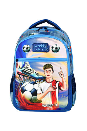 Waddell Lisanslı Digital Futbol Temalı, Beslenme Çantalı, İlkokul Erkek Sırt Çantası (25208)