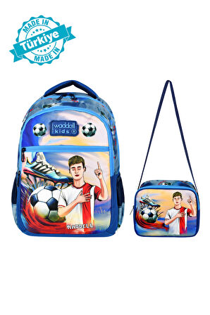 Waddell Lisanslı Digital Futbol Temalı, Beslenme Çantalı, İlkokul Erkek Sırt Çantası (25208)