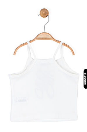 Aplikeli Askıllı Kollu Kısa Boylu Kız Çocuk Atlet Ve Askılı Bluz 8-14 Yaş 36429