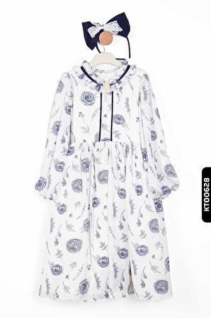 Kız Çocuk Elbise 4-12 Yaş 6651