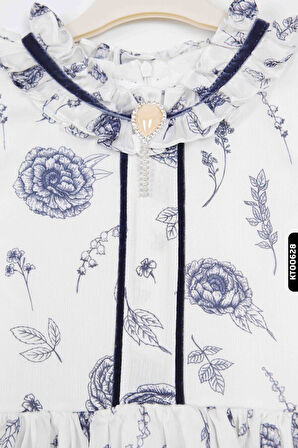 Kız Çocuk Elbise 4-12 Yaş 6651