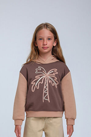 Kız Çocuk Sweatshirt 5-9 Yaş 35871