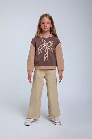 Kız Çocuk Sweatshirt 5-9 Yaş 35871