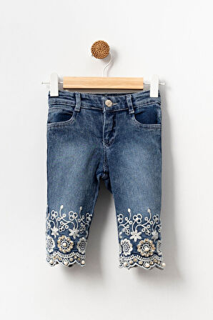 Şapka Hediyeli Kız Çocuk Pantolon 3-7 Yaş 2203