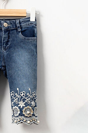 Şapka Hediyeli Kız Çocuk Pantolon 3-7 Yaş 2203