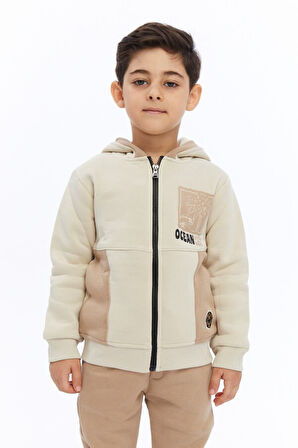 Kapüşonluı Bağcıklı Beli Lastikli Nakışlı Erkek Çocuk Eşofman Takım 2-7 Yaş 4013