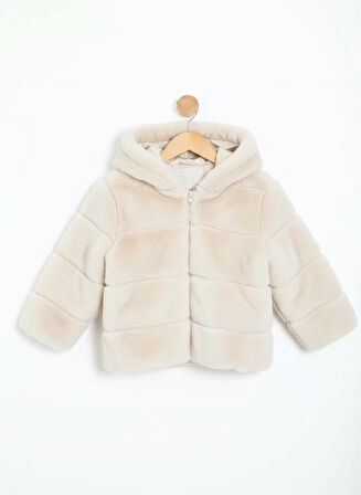 Kız Çocuk Mont 2-6 Yaş 50411 Ekru