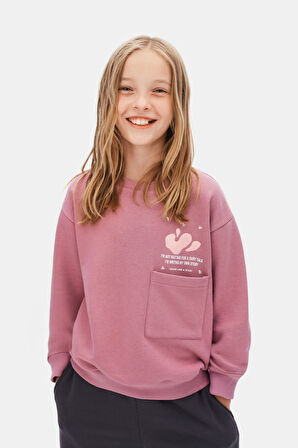 Kız Çocuk Sweatşirt 8-14 Yaş 39322