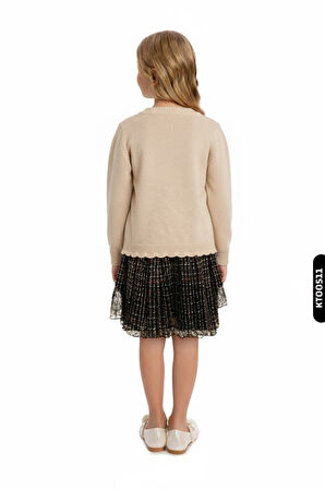 Kız Çocuk Elbise 8-12 Yaş 4060