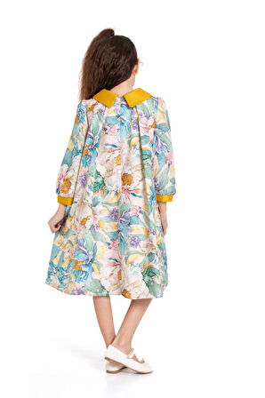 Kız Çocuk Elbise 4-8 Yaş 9102