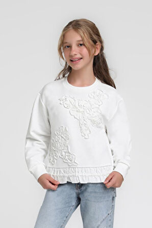 Kız Çocuk Sweatşirt 10-14 Yaş 36075