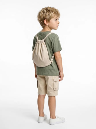 Çantali Erkek Çocuk Yazlık 2'li Alt Üst Takım 1-7 Yaş 3165
