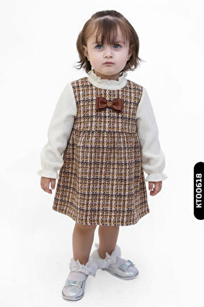 Kız Çocuk Elbise 4-12 Yaş 2854