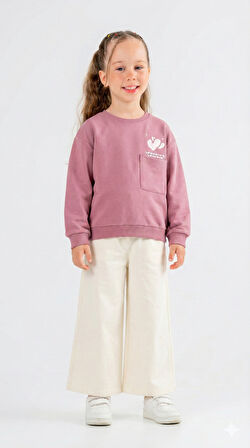 Kız Çocuk 2li Kombin Takım 8-14 Yaş SET0394