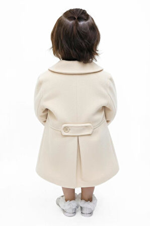 Kız Çocuk Kaban 1-5 Yaş 1055 Ekru