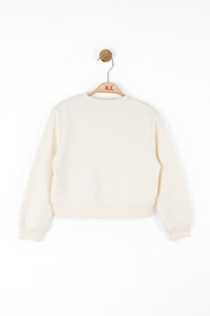 Kiz Çocuk Sweatshirt 4-8 Yaş 37523