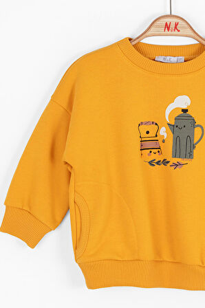 Kız Çocuk Sweatshirt 9aY-4 Yaş 37601