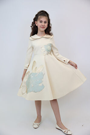 Kız Çocuk Elbise 8-13 Yaş 3902