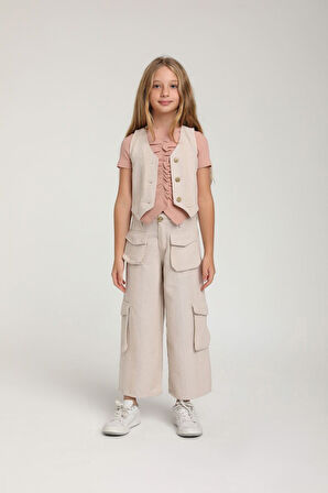 Kız Çocuk Yelek 9-13 Yaş 2523