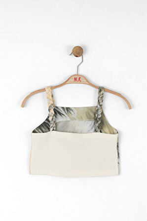 Kız Çocuk Askılı Bluz 8-14 Yaş 38304