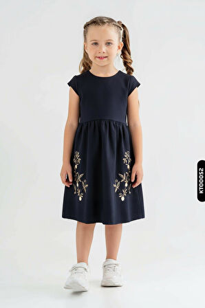Kız Çocuk Elbise 4-7 Yaş 52072